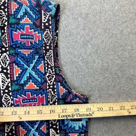 Frontier Series Men’s Size Large Southwestern Aztec Vest Multicolor Sleeveless - Picture 2 of 8